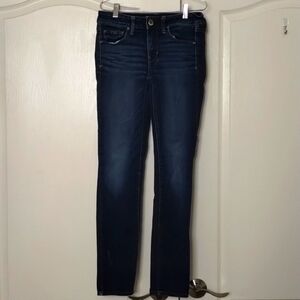AEO American Eagle Skinny size 2 denim jeans dark wash super stretch